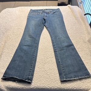 Sergio Valente Blue Flare Wide Leg Jeans with Classic Wash